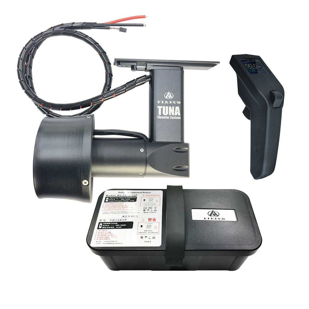 Firduo TUNA PRO KIT 1500W Electric Fin Thruster VX3 Remote 20Ah Battery Complete System