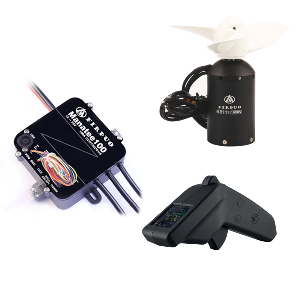 Firduo 2KW Waterproof Kit Manatee 100 ESC 65111 Motor VX3 Remote Complete System