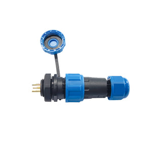 Firduo FD05-5A IP68 connector gold-plated T2J copper contacts close-up detail