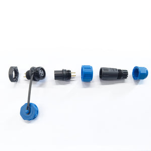 Firduo FD05-5A 5A multi-core waterproof connector plug and rear-nut socket pair
