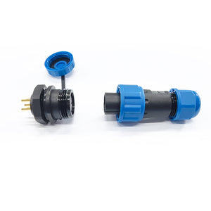Firduo FD05-5A rear-nut socket panel mount installation for waterproof enclosure
