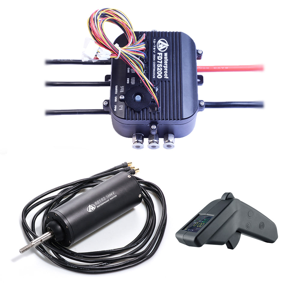 Firduo eFoil Kit 65162 Motor FD75200 ESC VX3 Remote Complete Drive System
