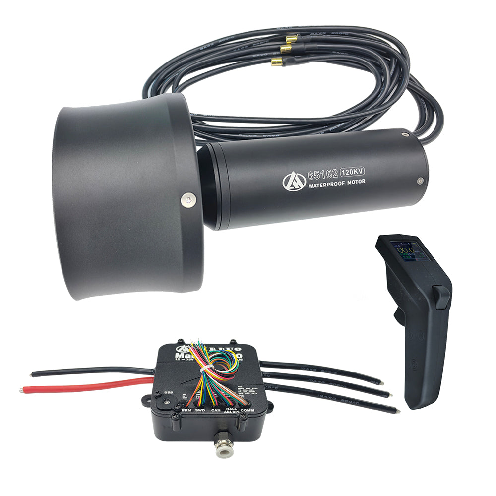 Firduo eFoil KIT-2 – 65162 Thruster with guide cover and propeller, Manatee 100 VESC, and VX3 remote controller