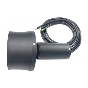 Firduo T2000 2000W Underwater Thruster – 3/4 Angle View with 8.0mm Gold Bullet Connectors and 1300mm Silicone Cable